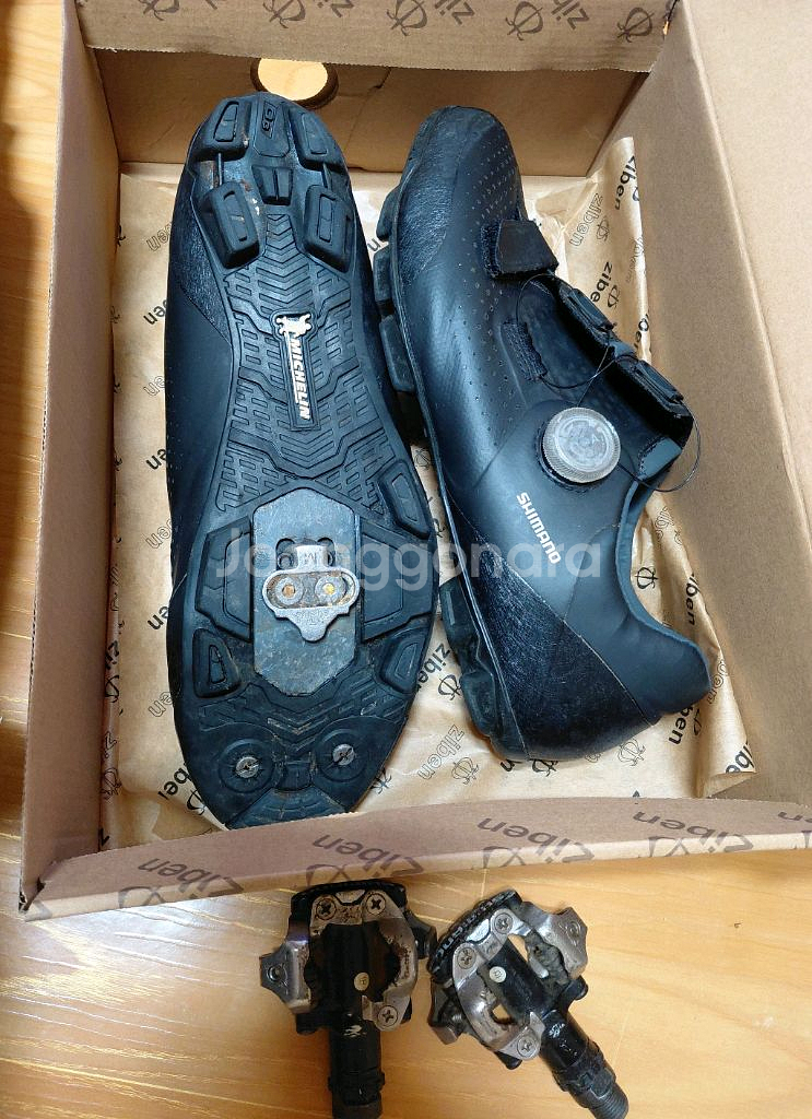 시마노 클릿 MTB 슈즈 + 클릿 세트--1