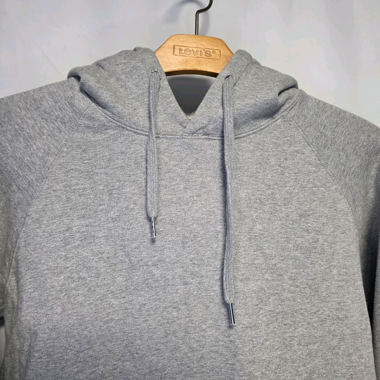 [M] 무신사스탠다드 멜란지마스터 래글런 후드티셔츠, 멜란지그레이 #AH--2