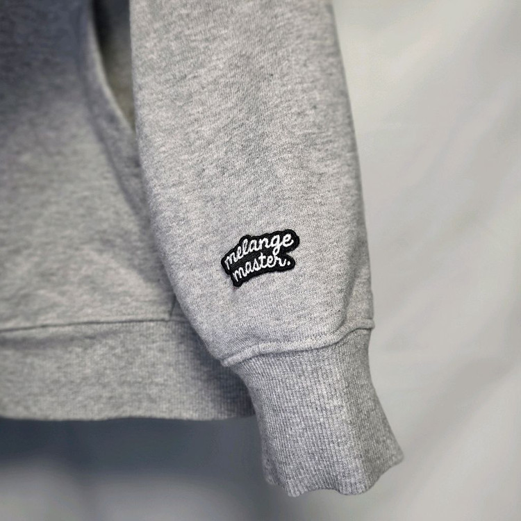 [M] 무신사스탠다드 멜란지마스터 래글런 후드티셔츠, 멜란지그레이 #AH--4