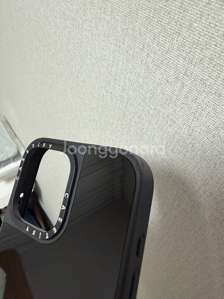 케이스티파이 아이폰 16프로맥스 미러케이스 블랙--3