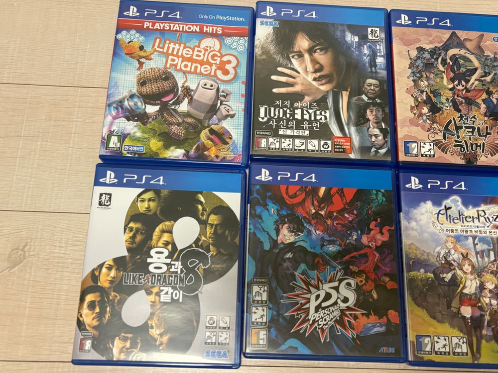 플스4 ps4 게임타이틀 천수의사쿠라히메, 용과같이8, 라이자의아틀리에 어둠의여왕과 비밀의은신처--1