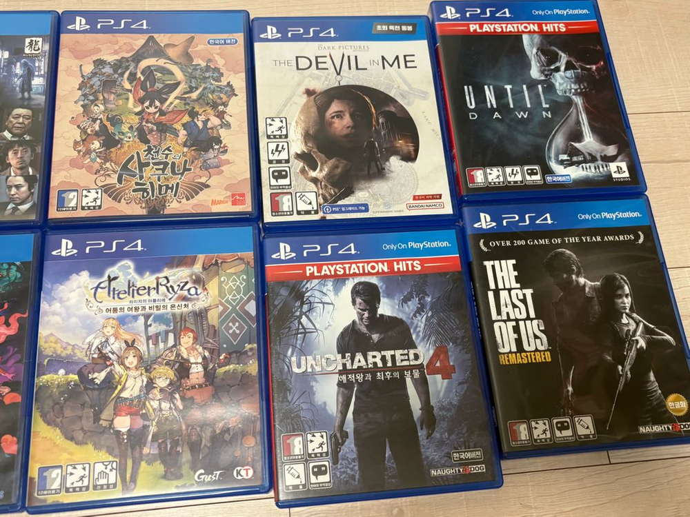 플스4 ps4 게임타이틀 천수의사쿠라히메, 용과같이8, 라이자의아틀리에 어둠의여왕과 비밀의은신처--2