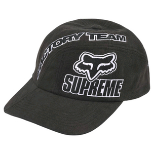 슈프림 x 폭스 레이싱 6-패널 블랙 모자