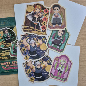 귀멸의칼날 귀칼 엔스카이 트래블 스티커 컬렉션 일괄