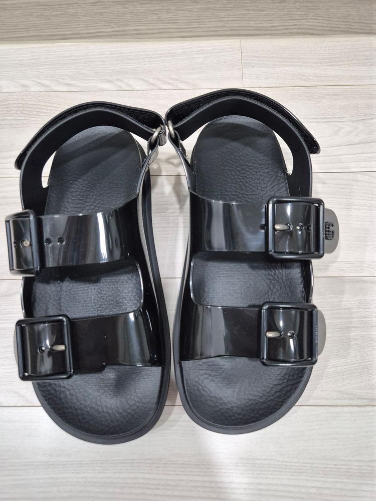 (새상품)구찌 여성 미니 더블 G 샌들 블랙 36(230)--4