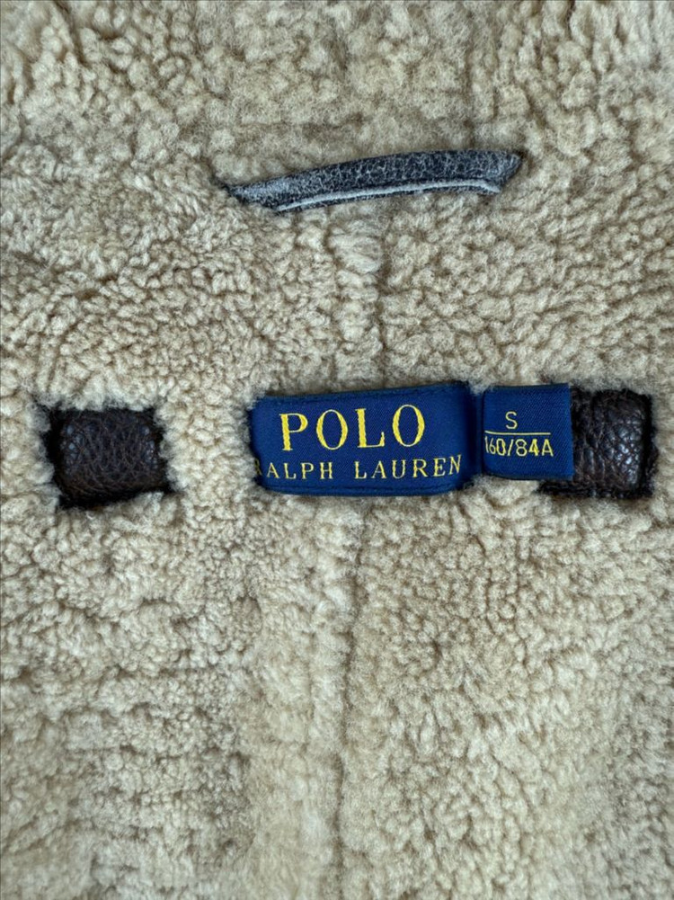 폴로 랄프로렌 양털 여성 가죽 베스트 무스탕 S 이미지