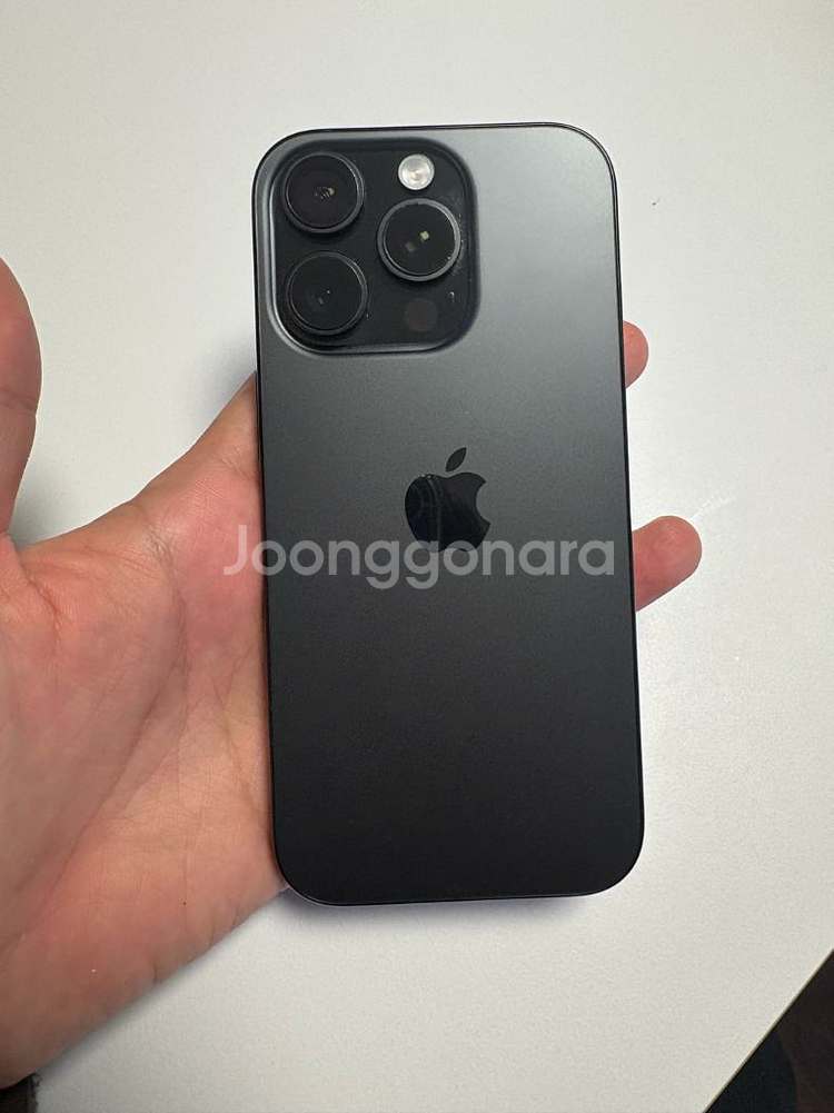 아이폰 16 프로 512GB 블랙 배터리 성능 92% S급 풀박--1