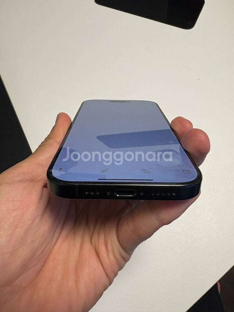 아이폰 16 프로 512GB 블랙 배터리 성능 92% S급 풀박--4