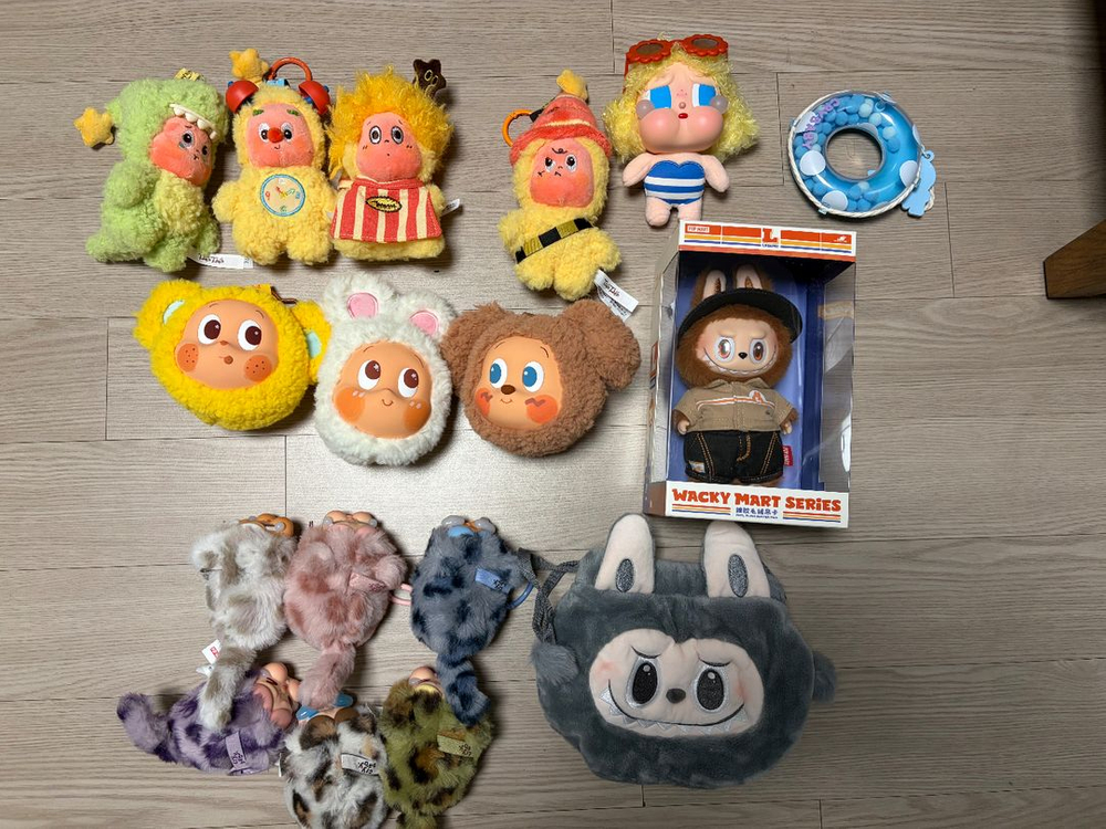 라부부 작은별 크라이베이비 등등 팝마트 키링 일괄 급처 이미지