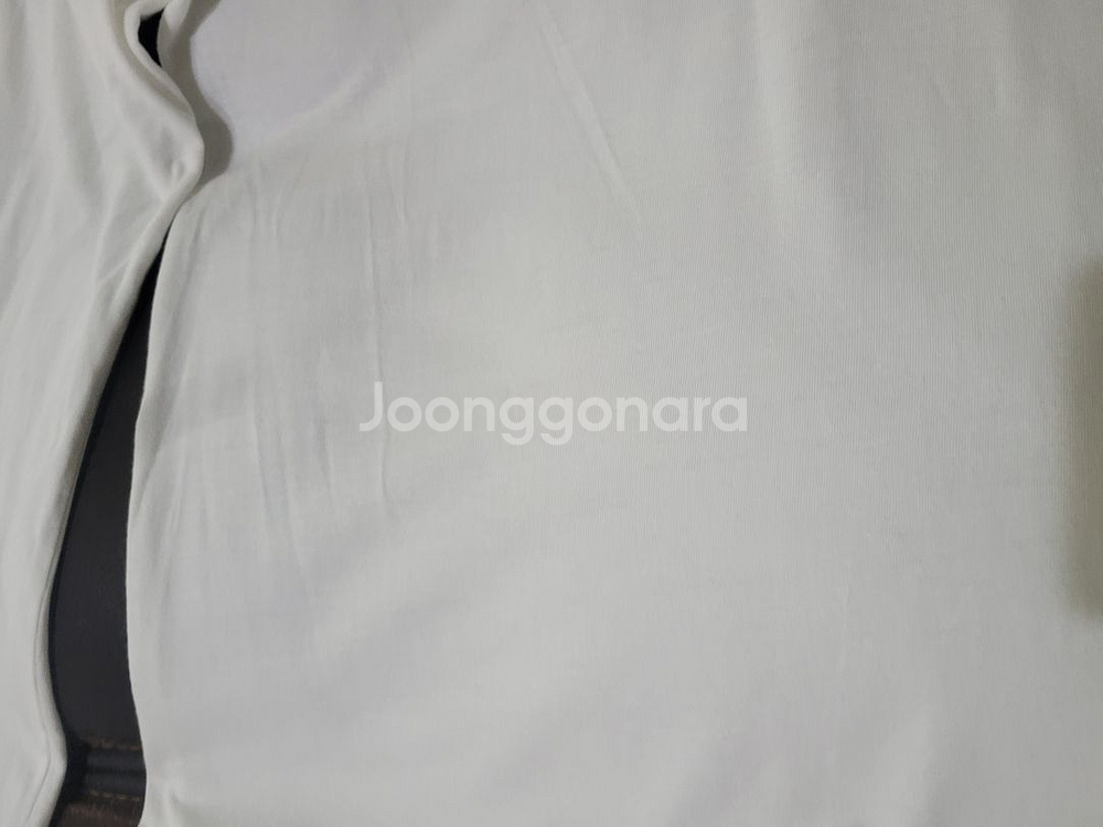 지이크(SIEG) M 흰색 브이넥 긴팔티셔츠 (주)신원(지오지아 엠비오 티아이포맨 커스텀멜로우)--6