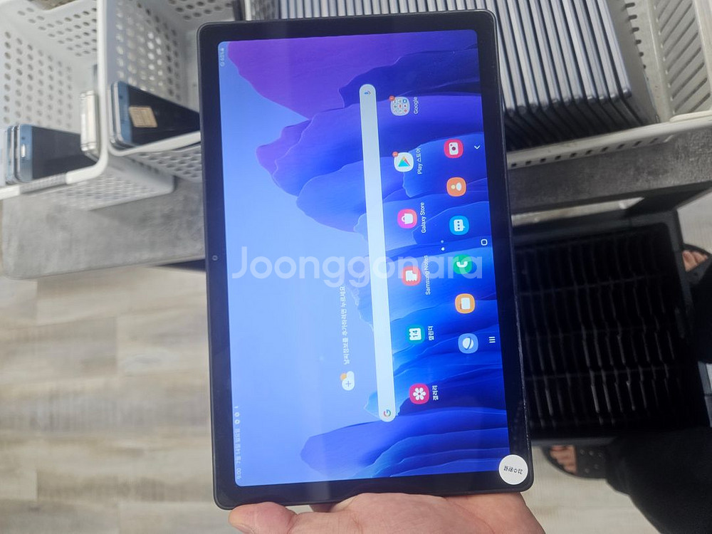 실사진 삼성 갤탭T515 T505 A7 셀룰러 중고폰--0