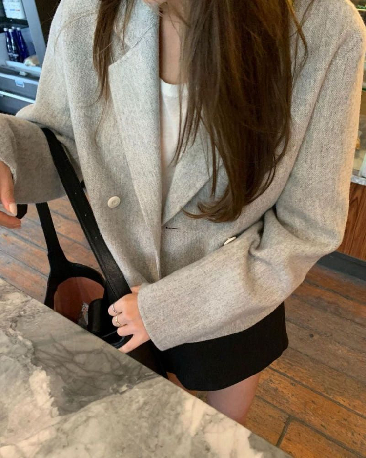 리에뜨 도매택 글로이 핸드메이드 더블 자켓--1