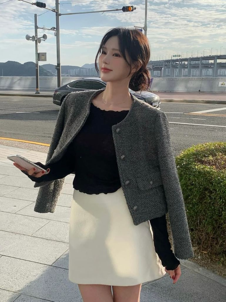 샵미네트 minete bella 벨라 트위드 1회 착용--5