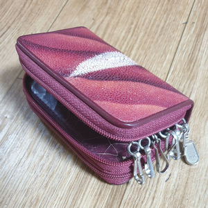가오리 2단 지퍼 키홀더 열쇠 지갑 파우치