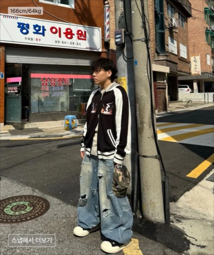 엑스톤즈 핫로드 수베니어 니트집업 점퍼 잠바 남녀공용 이미지