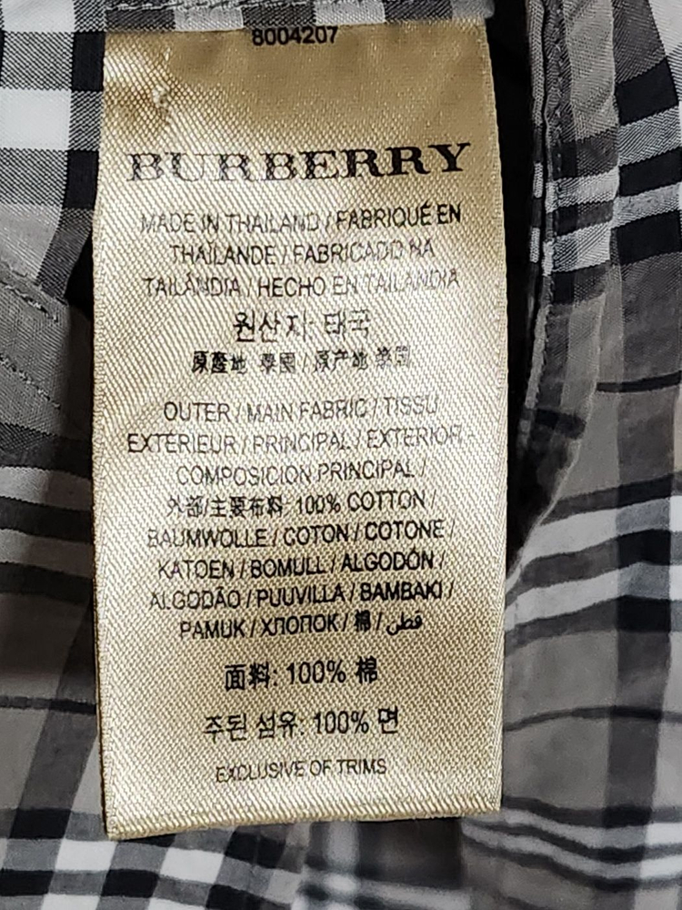 M 버버리 런던 빈티지 체크 코튼 남성 셔츠 8004207--6