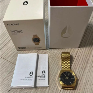 NIXON 닉슨 타임텔러 골드/블랙 시계 이미지