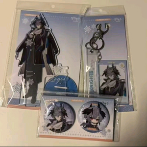 AGF 명일방주 로고스 아크릴 키링 뱃지 세트