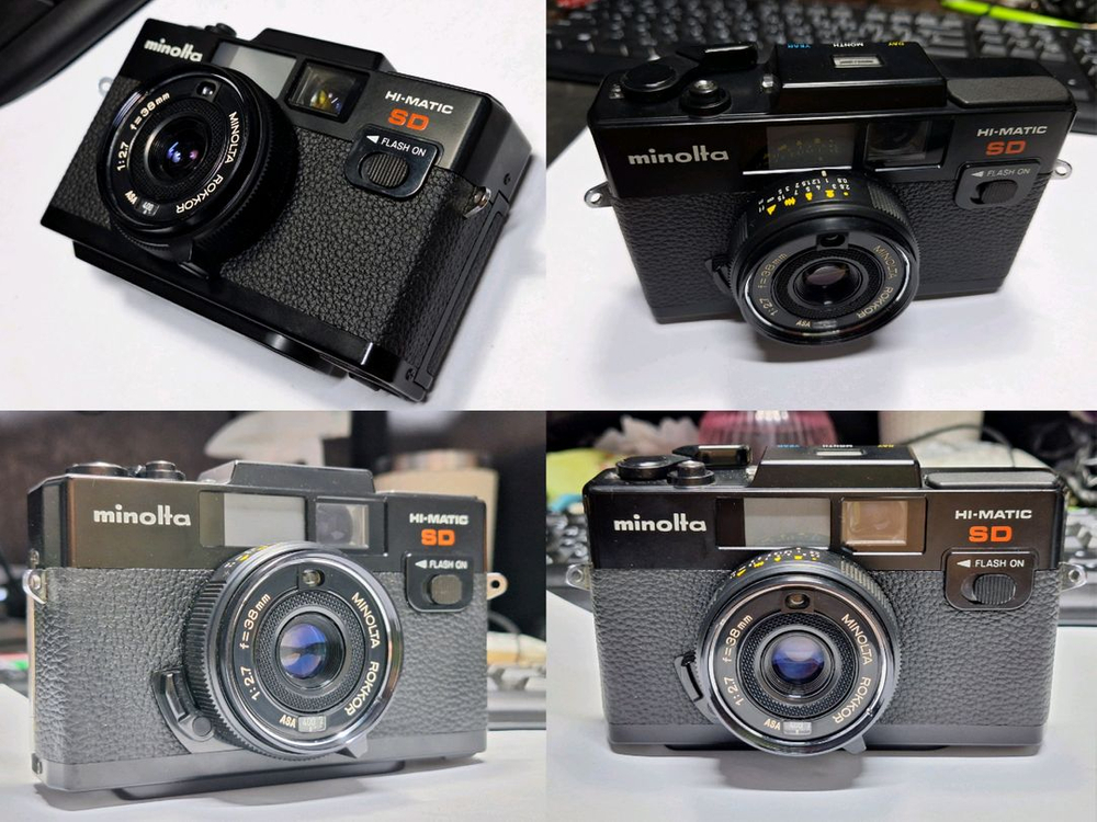 Minolta 미놀타 Hi-Matic SD 하이매틱 필름카메라 빈티지 레트로 로모 앤틱 y2k 필카 감성 인테리어--7