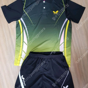 버터플라이 운동복 탁구복 탁구유니폼 상하의 한벌세트 새상품 판매