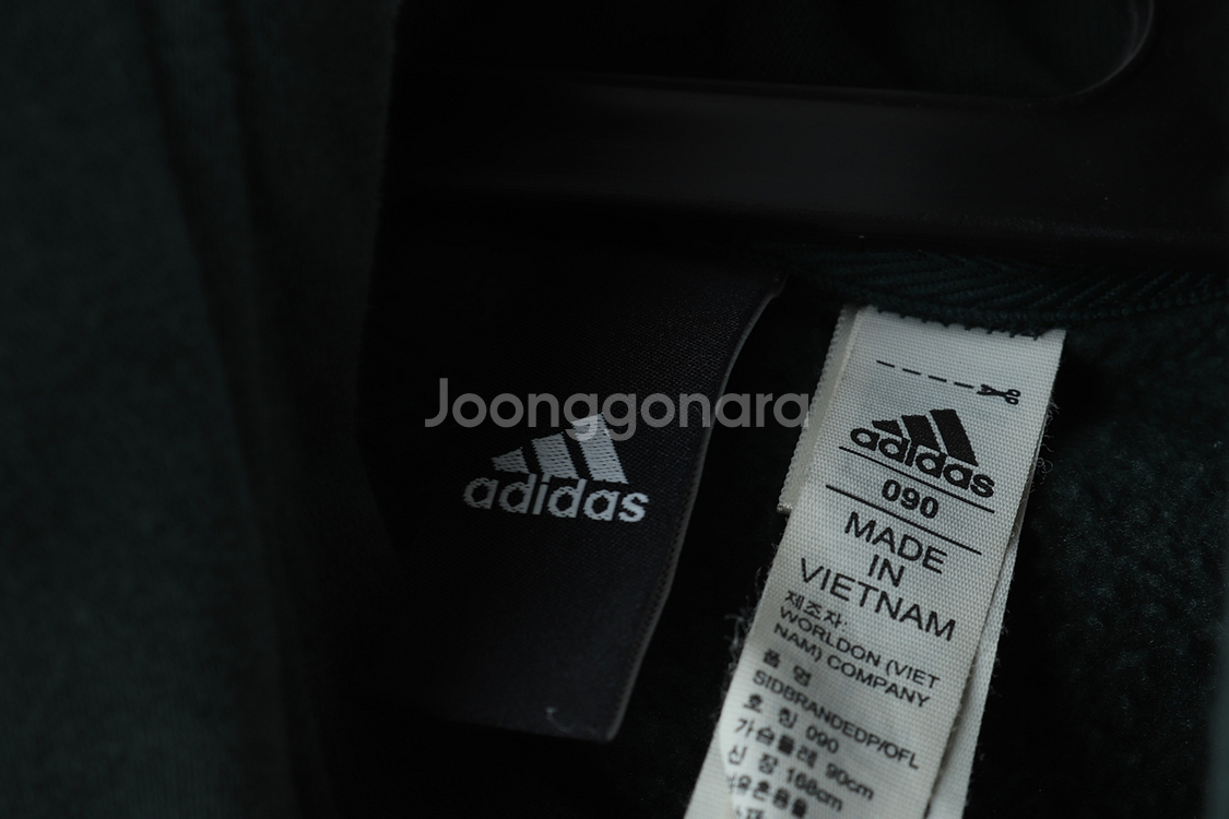 (S) 아디다스 후드티셔츠 운동 기모 기능성--5