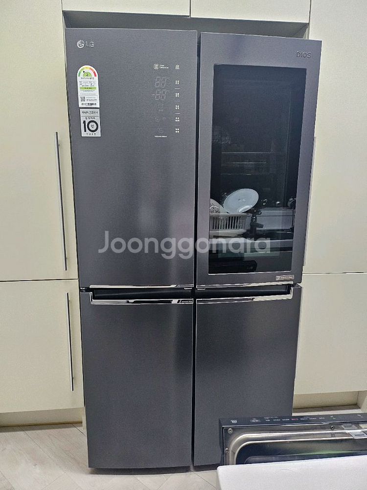 엘지4도어 대형냉장고--0