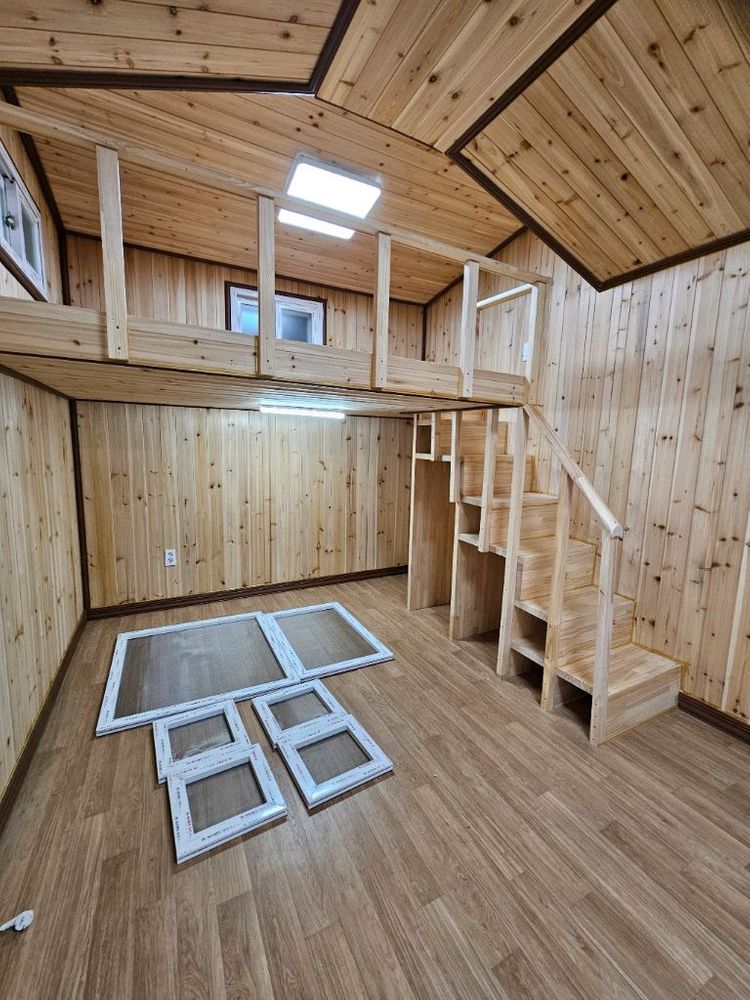 고급3*6복층 다락형 농막,농촌체류형쉼터,이동식주택 기숙사 이미지