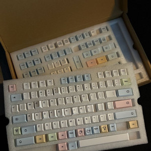 사오파오 파스텔 분필 고급 키보드 키캡 이미지