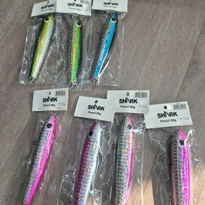 샤크 우드펜슬 80g 7개팝니다 루어