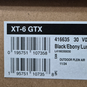 살로몬 XT-6 고어텍스 블랙 에보니