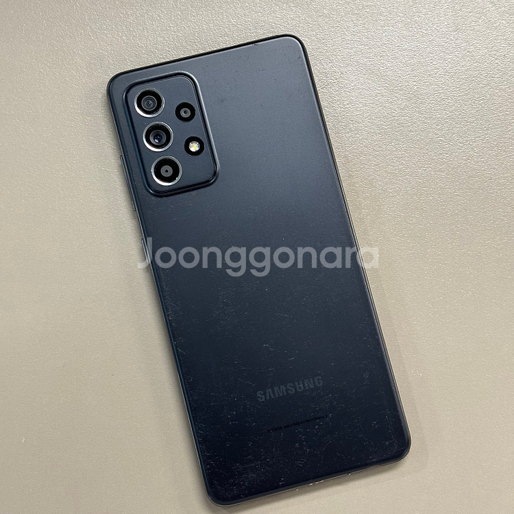 갤럭시A52S 블랙색상 128용량 미파손 가성비 꿀매물 서브용 배달용 게임용 추천--0