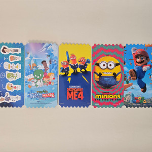 둘리 슈퍼배드4 미니언즈 슈퍼마리오 오티 메가박스 오리지널티켓