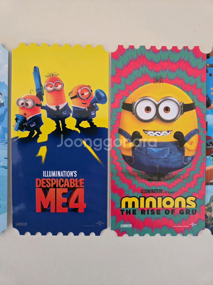 둘리 슈퍼배드4 미니언즈 슈퍼마리오 오티 메가박스 오리지널티켓--2