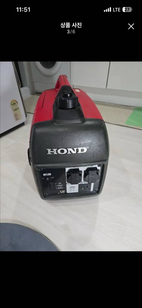 혼다 EU20i 인버터 발전기 이미지