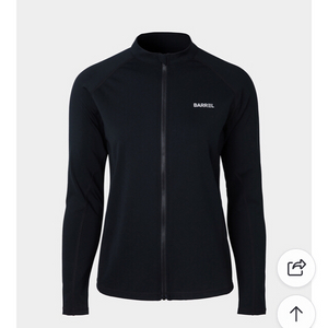 BARREL 배럴 릴렉스핏 집업 래쉬가드 블랙 SMALL