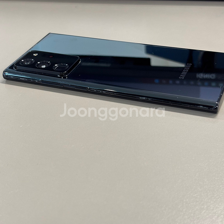 갤럭시노트20울트라 블랙색상 256용량 미파손 가성비 꿀매물 서브용 배달용 게임용추천 터치 정상--5