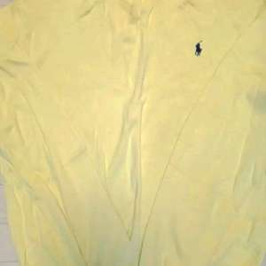 폴로 랄프로렌 옐로우 브이넥 니트 XL