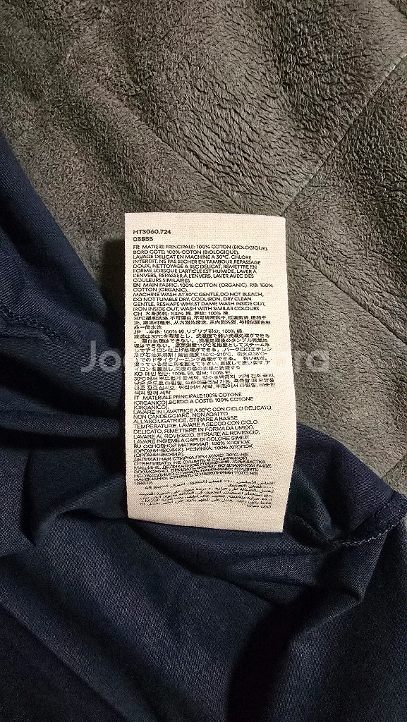 25ss 아미 오가닉 코튼 반팔 티셔츠 반팔티 네이비 XL사이즈(국내103~105)--3