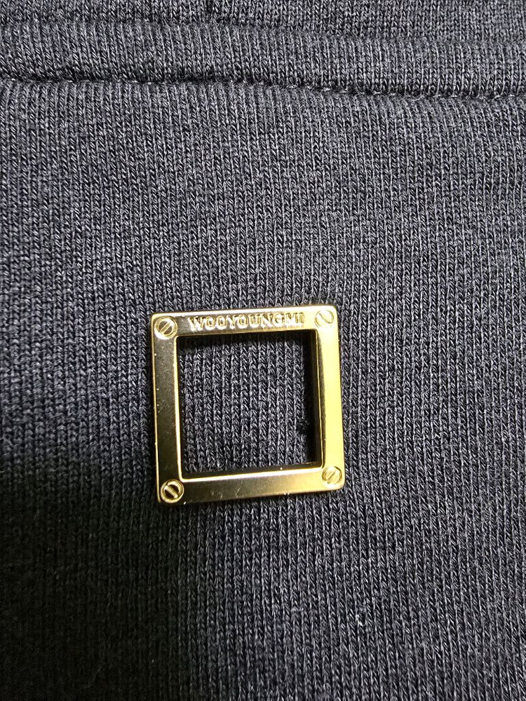 우영미 크롭 후드티 36 블랙 정품 운포--6