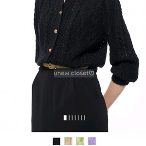 한섬 타임 알파카 블렌드 니트 가디건 (b품)