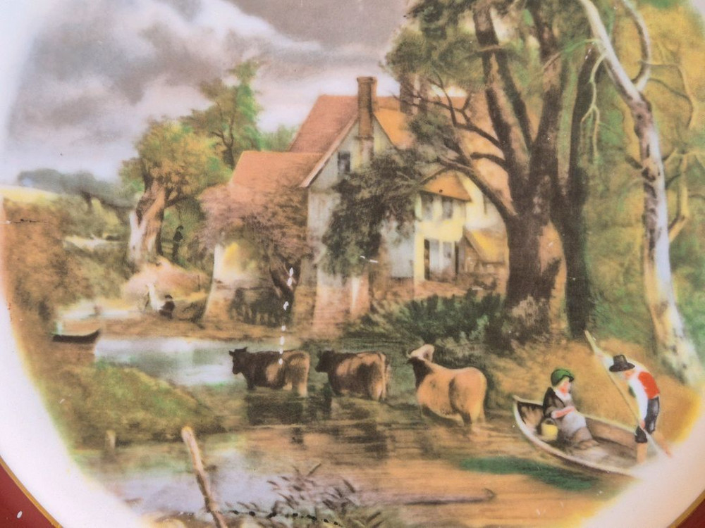 프랑스 엔틱 대접시 한장 이미지