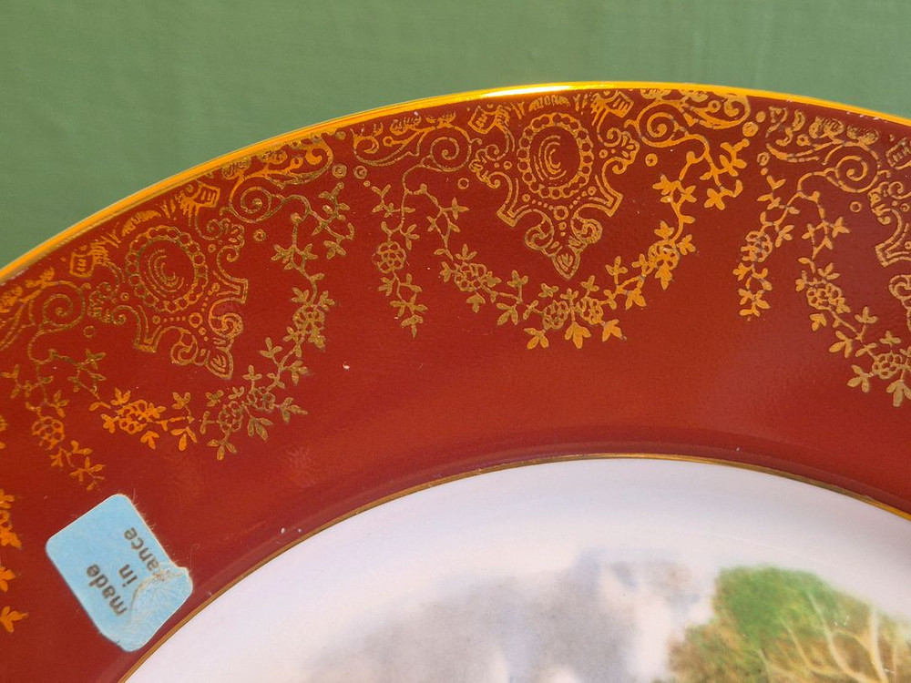 프랑스 엔틱 대접시 한장 이미지