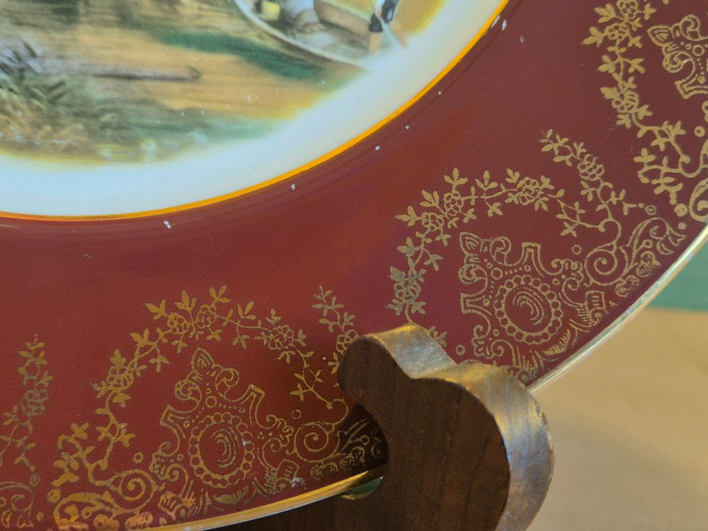 프랑스 엔틱 대접시 한장 이미지