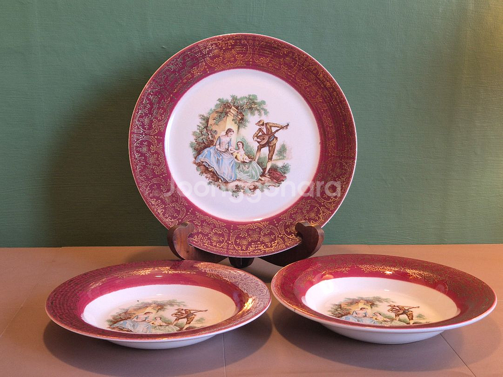 U.S.A엔틱 세브링 22K골드 접시.개당가--0