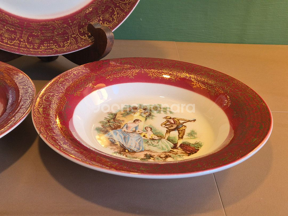 U.S.A엔틱 세브링 22K골드 접시.개당가--2