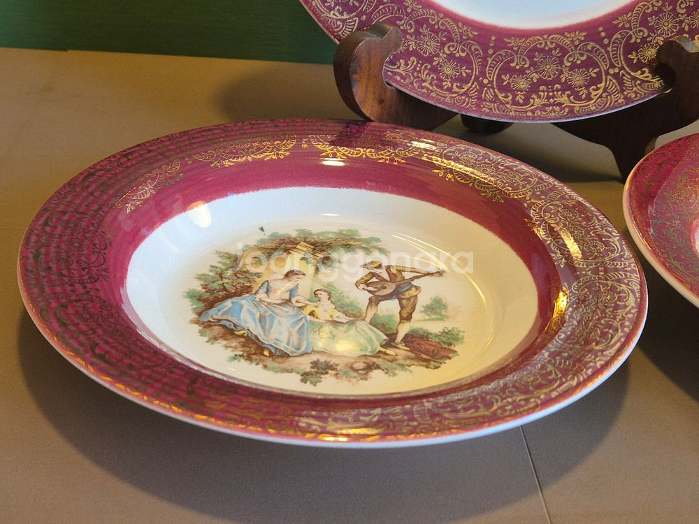 U.S.A엔틱 세브링 22K골드 접시.개당가--3