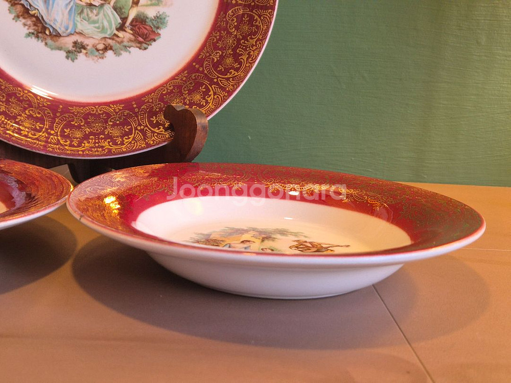 U.S.A엔틱 세브링 22K골드 접시.개당가--4