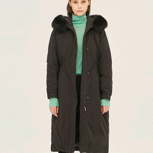 시슬리 폭스퍼 구스 다운 패딩