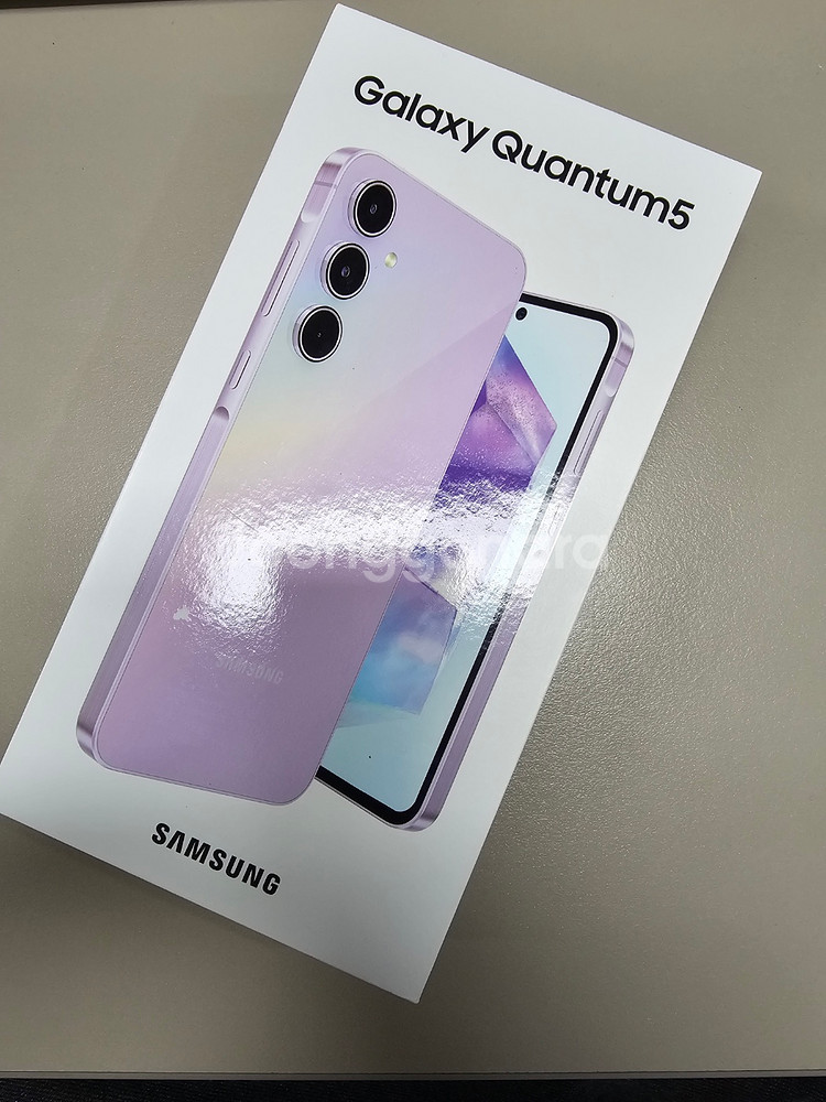 (풀박스신폰급) 갤럭시 퀀텀5 128G 라벤더 25년 5월개통 정상해지공기계 선물용 35만팝니다@--0