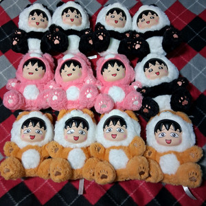 마루코동물잠옷인형 6종